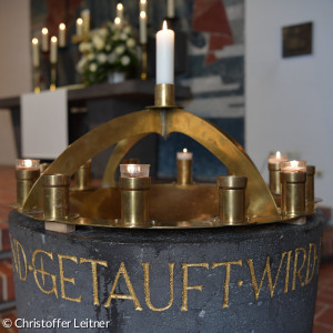 Taufstein in der Christuskirche